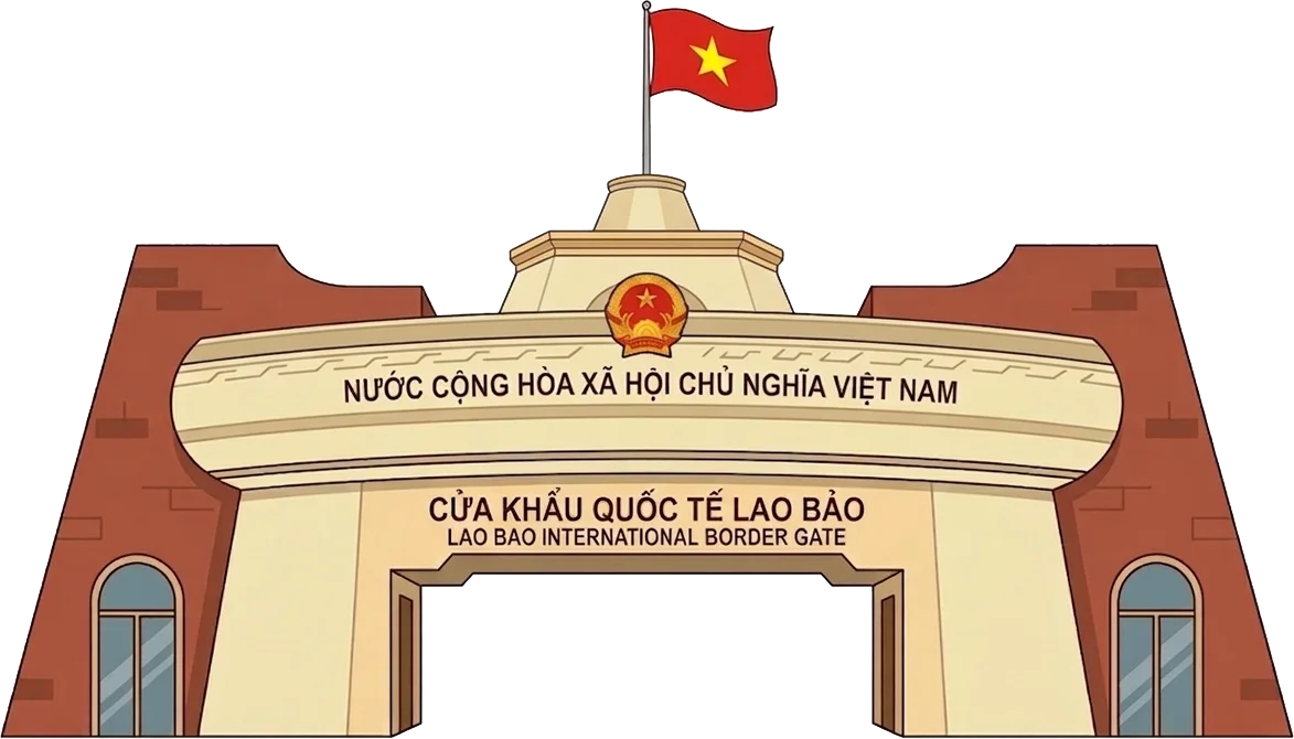 Hue → Lao Bao border crossing route
